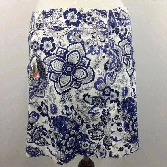 Pink Tartan Blue Paisley Skirt sz  8 - Picture 7 of 10